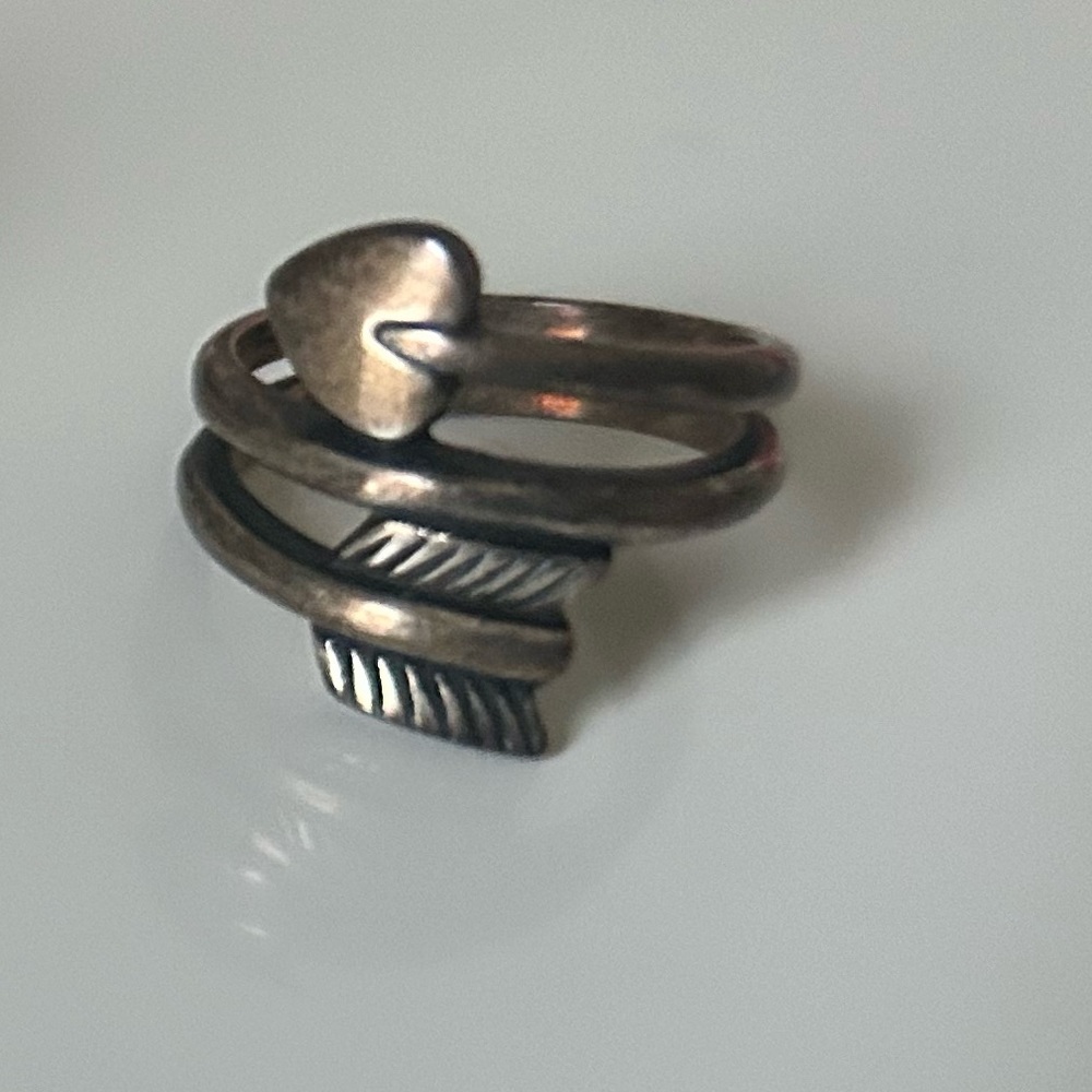 James Avery arrow and heart ring